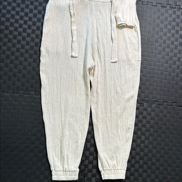Free People Cream Tan Jumpsuit with Relaxed Fit - Picture 7 of 8